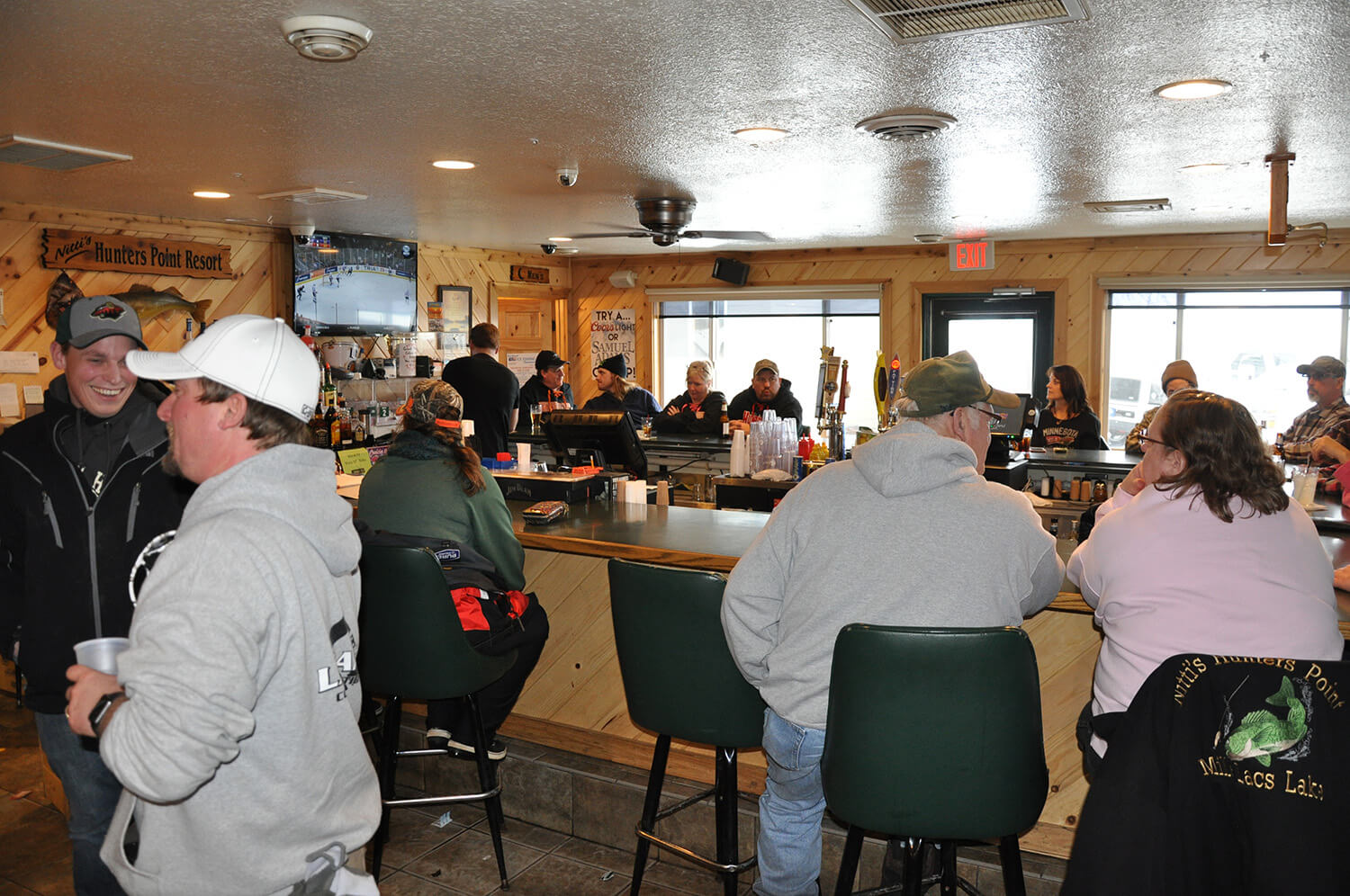 Hunters Point Bar on Mille Lacs Lake