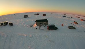 Mille Lacs Lake Ice Fish House