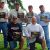 fishing tournament winners holding plaques at lake mille lacs